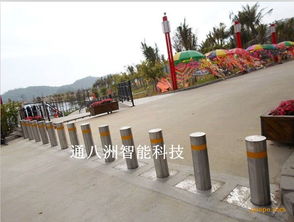 武漢升降柱應用案例 全自動遙控路障，廠家直銷保障品質與服務